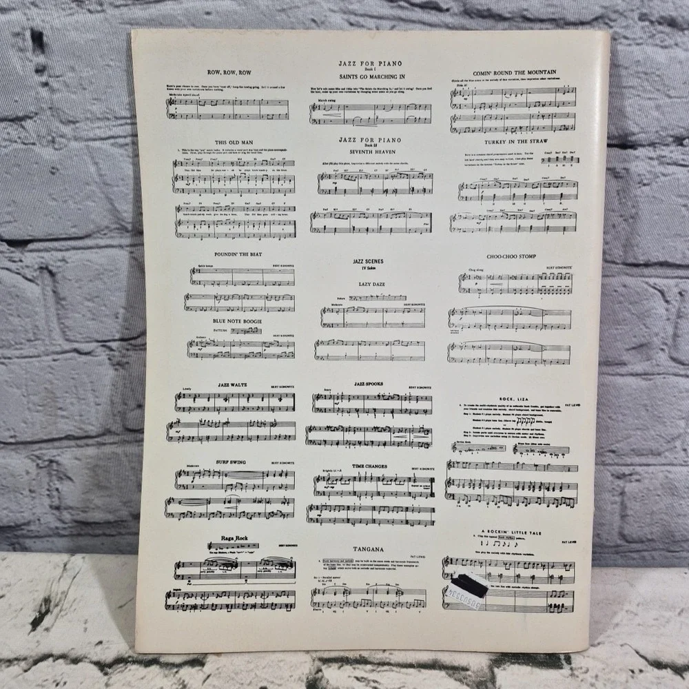 Jazz Is A Way Of Playing For Piano By Bert Konowitz Robert Pace